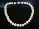 Brilliant Pearl Necklace Feinste Zucht Perlen Kette Brillanten 2,  15 Ct Gold 750 Ketten Bild 1