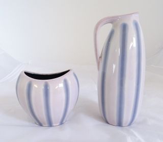 Paar Seltene Mid Century Keramik Vasen Fritz Van Daalen Aalen Tolles Design Bild