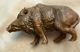 Alte Antike Massive Orig.  Bronzefigur Tierfigur Wildschwein Um 1900 - 1920 Bronze Bild 3