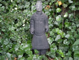 Chinesischer Terrakotta Krieger 65cm Offizier Xian Terracotta Krieger China 891d Bild