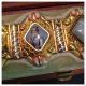 Antikes Historismus Armband Goldarmband 750 Er Gold Emaille - Einlage Und Achat Schmuck nach Epochen Bild 2