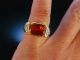 Massiver Ring Gold 585 Citrin Diamanten 0,  18 Ct Frankfurt Um 1950 Diamond Ring Ringe Bild 4