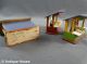 Erzgebirge Volkskunst Holz 3 Kleine Alte Marktstände Mit Figuren Miniatur - Rar Objekte nach 1945 Bild 3