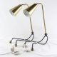 Paar Lampen Messing Leuchte Lamp 50s Tisch Mid Century Stilnovo Vintage 1950-1959 Bild 10