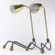Paar Lampen Messing Leuchte Lamp 50s Tisch Mid Century Stilnovo Vintage 1950-1959 Bild 5