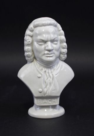 42532 Porzellan Figur Musiker - Büste Bach Weiß Wagner&apel Bild