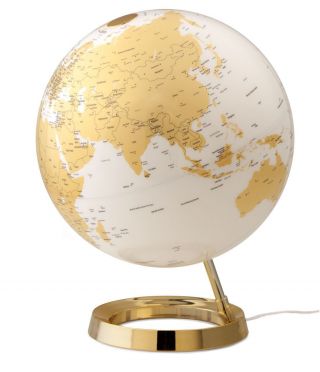 Design - Leuchtglobus Atmosphere Light & Colour Gold 30cm Globus Modern Globe Bild