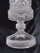 Riesige Alte Blei Kristall Glas Deckel Pokal Vase Fußvase Ca.  47 Cm Kristall Bild 7