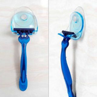 Wall - Mounted Plastic Bathroom Shaver Razor Holder Cupula Shaver Caps Rack Hh Bild