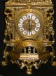 Tischuhr Messing Kaminuhr Antik Barock Gold 42cm Massiv Repro Quarz Gefertigt nach 1950 Bild 1