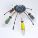Sputnik 5 - Armig Deckenlampe 50er Spinne Rockabilly Vintage Lampe Lamp Bunt 1950-1959 Bild 11
