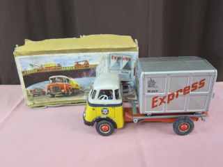 Arnold Express Bk526m Lkw Lastwagen Mit Container Blech Blechauto Ovp Rar 10801 Bild