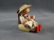 Erzgebirge Volkskunst Wendt&kühn Sommerkinder Sitzendes Mädchen Mit Puppe Objekte nach 1945 Bild 1