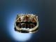 Granat Opal Ring Gold 375 London Um 1978 Viktorianischer Stil Garnet Opal Ring Ringe Bild 2