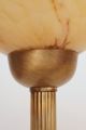 Zierliche Art Déco Tischlampe Tischleuchte Messing Opalglas 1930 1920-1949, Art Déco Bild 5