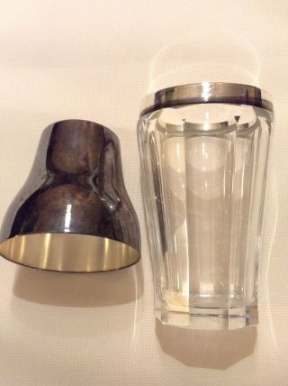 Antik Wmf Cocktail Mixer Shaker Kristall Silber Versilbert Selten Sammler Bild