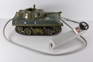 Alter Joustra Panzer Made In France Tf 56 Blech Kunststoff Kabelfernbedienung Bild