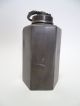 Antike Zinn Schraubflasche Block Zinn 1820 Mit Drachenkopf Henkel Zinn Bild 3