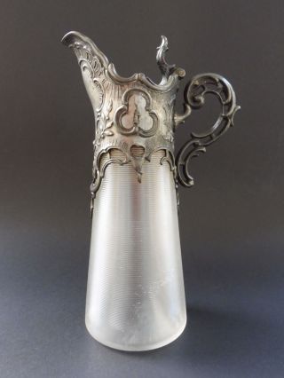 :: Jugendstil Fadenglas Karaffe Art Nouveau Decanter Wmf Orivit Oder Defffner ? Bild