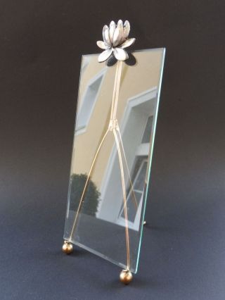 Jugendstil Seerose Foto Rahmen Art Nouveau Photo Frame Water Lily Glas Wmf Aera Bild