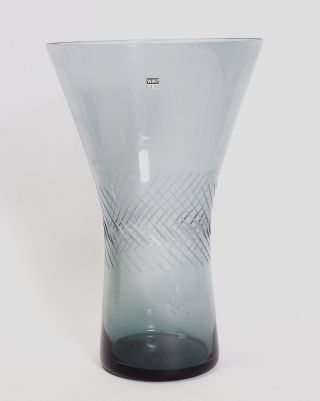 Prof.  Wilhelm Wagenfeld Riesige Wmf Trichtervase Vase Turmalinfarben Bild