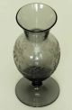Glasvase Vase - Floral Handgeschliffen Theresienthal 18cm - Gemarkt Th Mit Krone Sammlerglas Bild 1