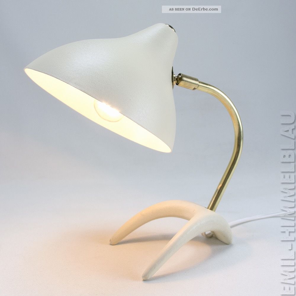 Louis Kalff KrÄhenfuss Tischlampe 50s Lampe Beige 50er Vintage Leuchte Desk Lamp 1950-1959 Bild