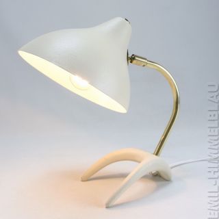 Louis Kalff KrÄhenfuss Tischlampe 50s Lampe Beige 50er Vintage Leuchte Desk Lamp Bild