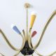 Sputnik 9 - Armig Decken Pendel Lampe 50er Spinne Rockabilly Vintage Bunt 1950-1959 Bild 5