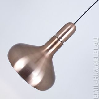 Kupfer Staff Pendel Lampe Leuchte Vintage 50er 60er Lamp Copper Bild