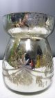 Chic Antique Denmark - Design Antik Glas Vase - Facetteschliff - Tolles Design Dekorglas Bild 1