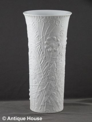 Rosenthal Studio Linie Große Vase Geprägtes Blumendekor 1970er Jahre Design Bild