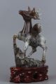 Exquisite Chinesische Natürliche Dushan Jadeschnitzen Hirsch - Statue Entstehungszeit nach 1945 Bild 3