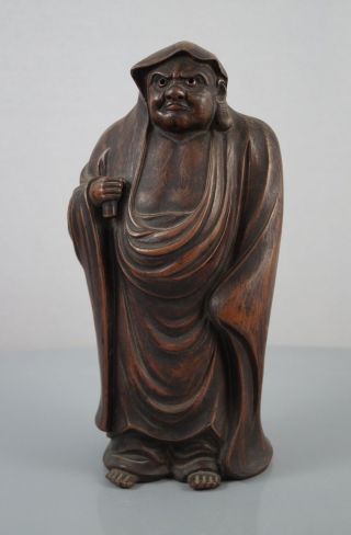 Japanische Bizen Bodhidharma (daruma) Statue Figur Japan Figurine Bild