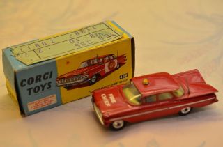 Sammlerstück Corgi Toys 439 Chevrolet Fire Chief Bild