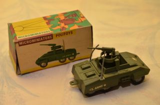 Sammlerstück Politoys Microminiature Nr.  17 Kampf Panzerwagen Bild