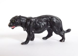 Antike Elastolin Lineol Panther Raub Tier Figur Massefigur Rarität Bild