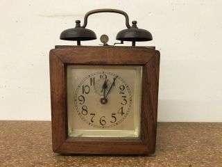 Antiker Wecker Uhr Tischuhr - Um 1900 Bild