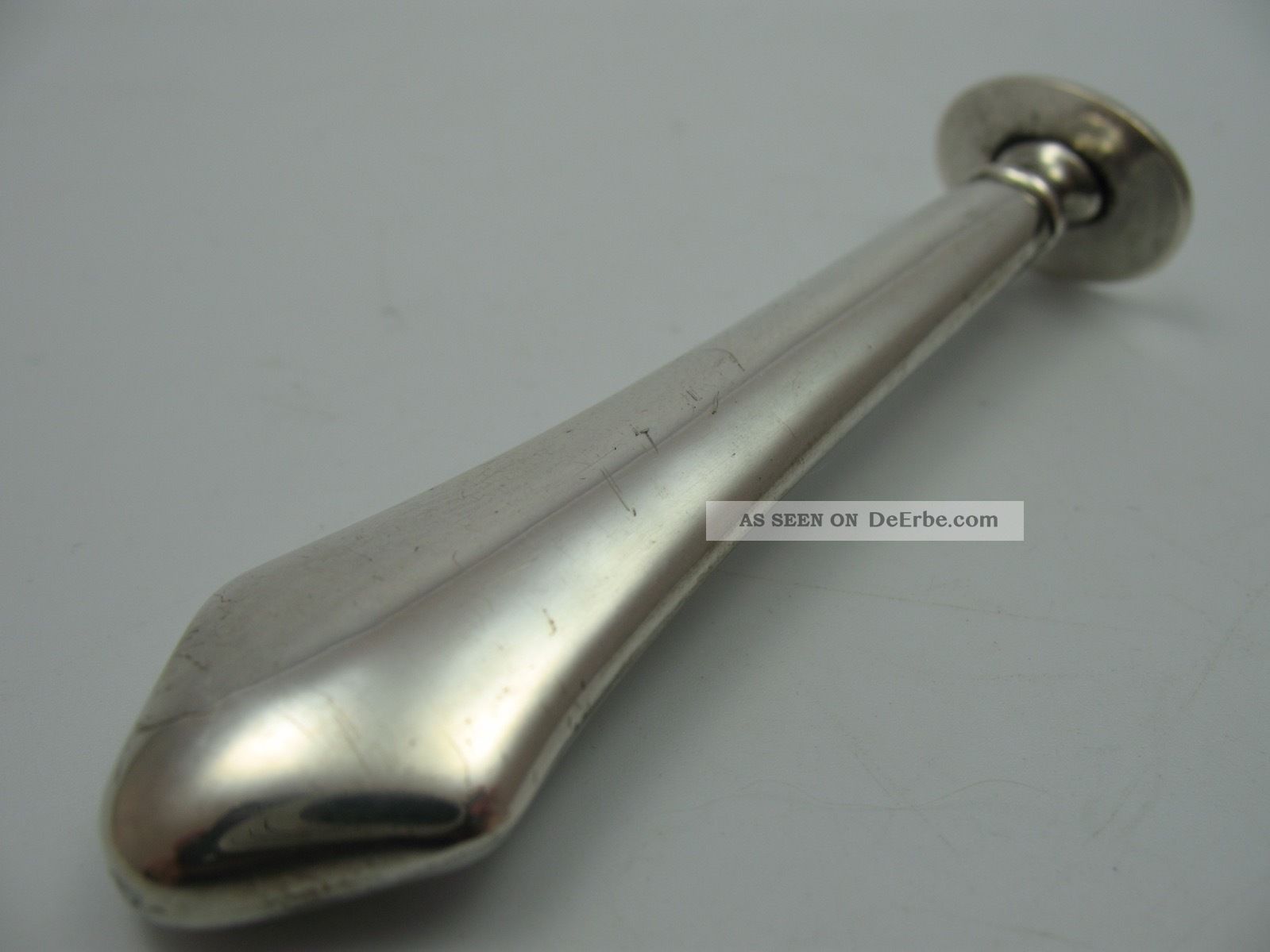 Sehr Schöne Jugendstil Petschaft Siegel Mit Freiem Monogrammfeld Aus 800 Silber Antike Originale vor 1945 Bild