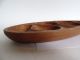 Hand Carved Teakholz Anbietschale Schale In Ausgefallenem Design 1950-1959 Bild 1