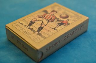 Sammlerstück Altes Bernhard Dondorf Nr.  344 Quartettspiel Sport - Quartett Um 1910 Bild