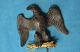 Alter Dekorativer Bronze Adler Figur Wanduhraufsatz Um 1910 - 1930 Bronze Bild 8
