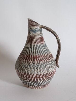 Studio Design Ausgefallene Keramik Höhr Grenzhausen Vase 50er Jahre 235/18 Nr 36 Bild