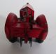 Antiker Blechspielzeug Traktor Trecker Schlepper Mit Uhrwerk Made In Germany Rot Original, gefertigt vor 1945 Bild 3