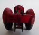 Antiker Blechspielzeug Traktor Trecker Schlepper Mit Uhrwerk Made In Germany Rot Original, gefertigt vor 1945 Bild 4