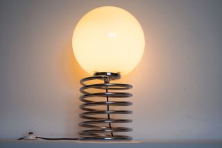 Honsel Spiral Lampe Opal Kugel Nach Ingo Maurer Design 70er Panton Bild