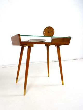 Seltener 50er Vintage Beistelltisch 60er Danish Modern Mid Century Tischchen Bild