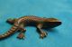 Alte Antike Orig.  Bronzefigur Tierfigur Eidechse Um 1910 - 1930 Bronze Bild 2