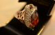 Prunkvoller Ausgefallener Massiv Silber 925 Damenring Fischform Mit Steinen Ringe Bild 5