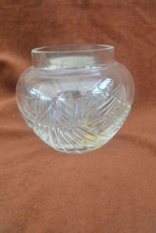Antik Kleine Kristall Vase Art Déco Komplett Handgeschliffen Gb 1410 Bild
